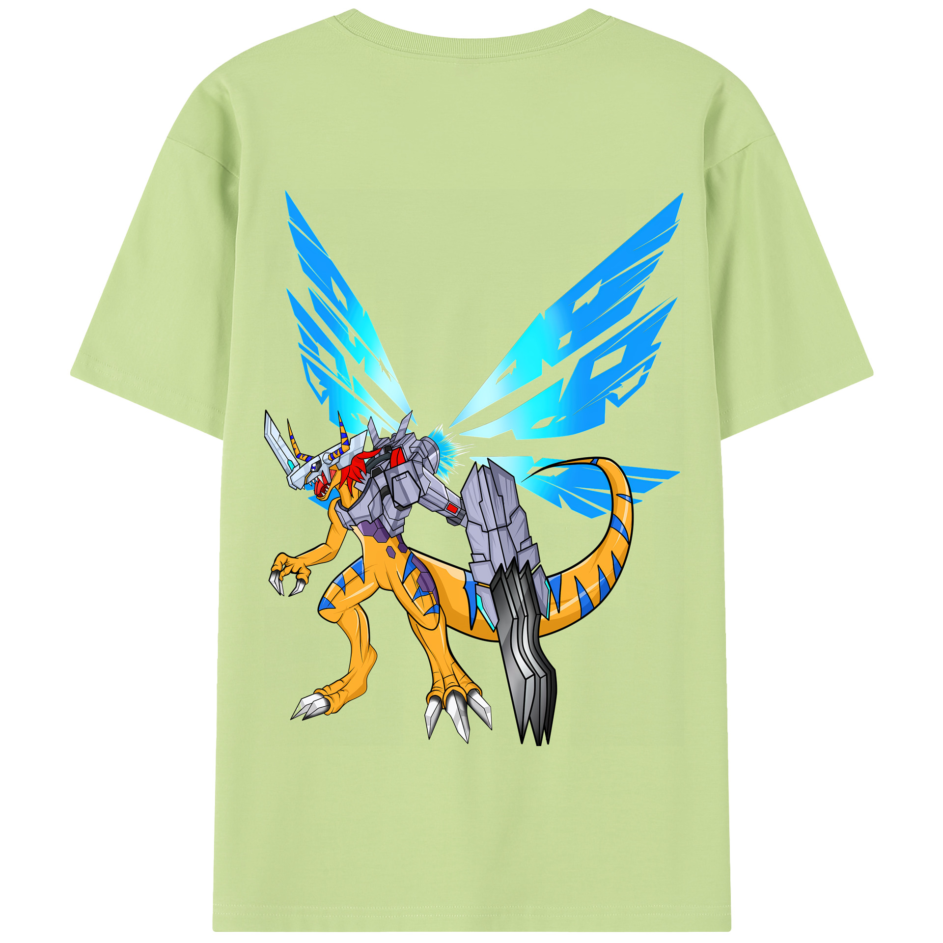 （画像用） Digimon デジタルモンスター/デジモン 綿100％半袖Tシャツ（背面プリント）